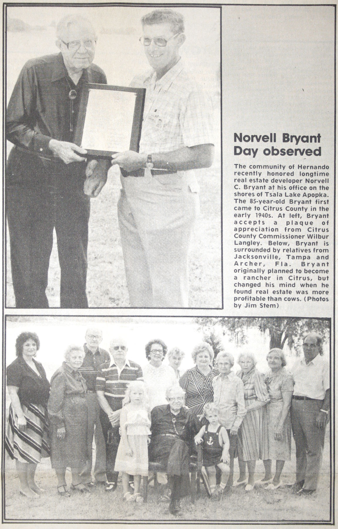 Norvell Bryant day